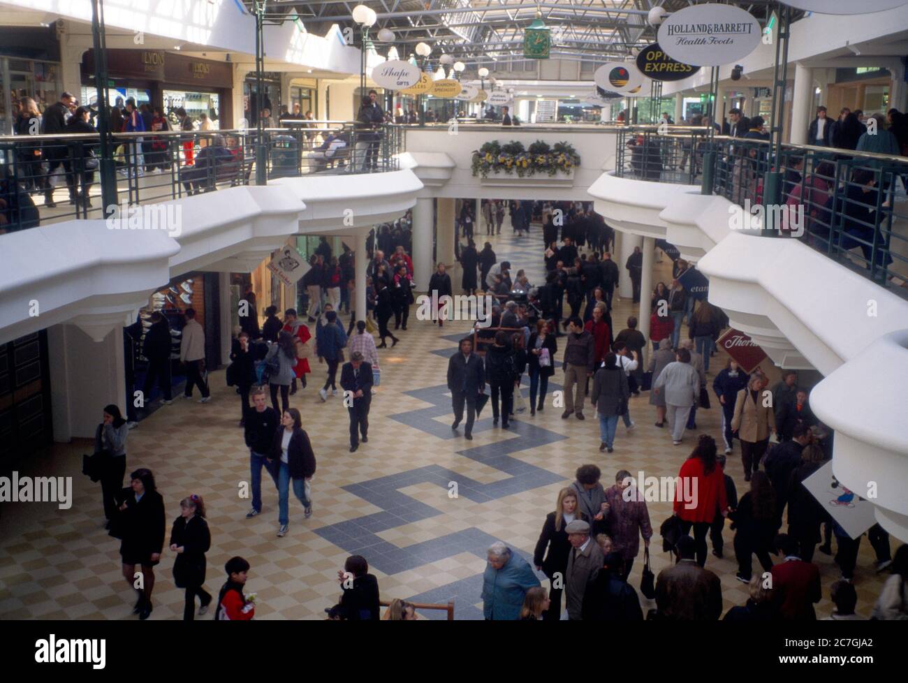 Croydon Surrey England Crowd Shopping in Whitgift Centre Stock Photo