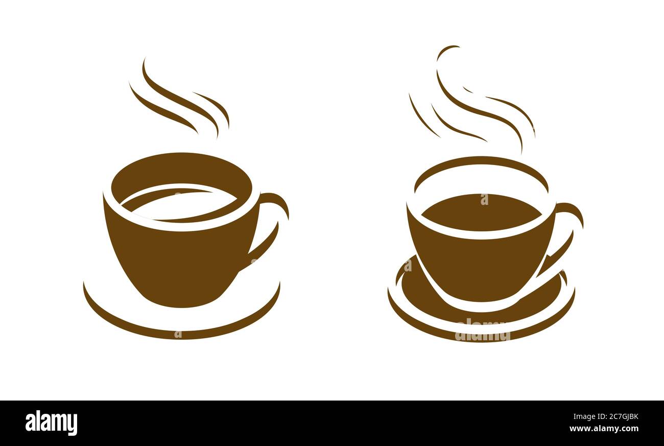 Cup of coffee symbol. Cafe, drink, food concept Stock Vector