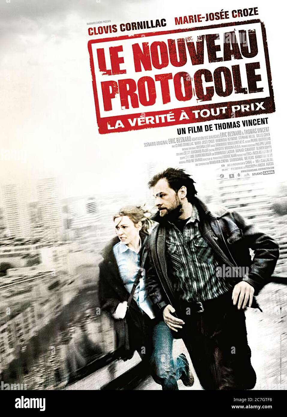 Le Nouveau Protocole - Movie Poster Stock Photo