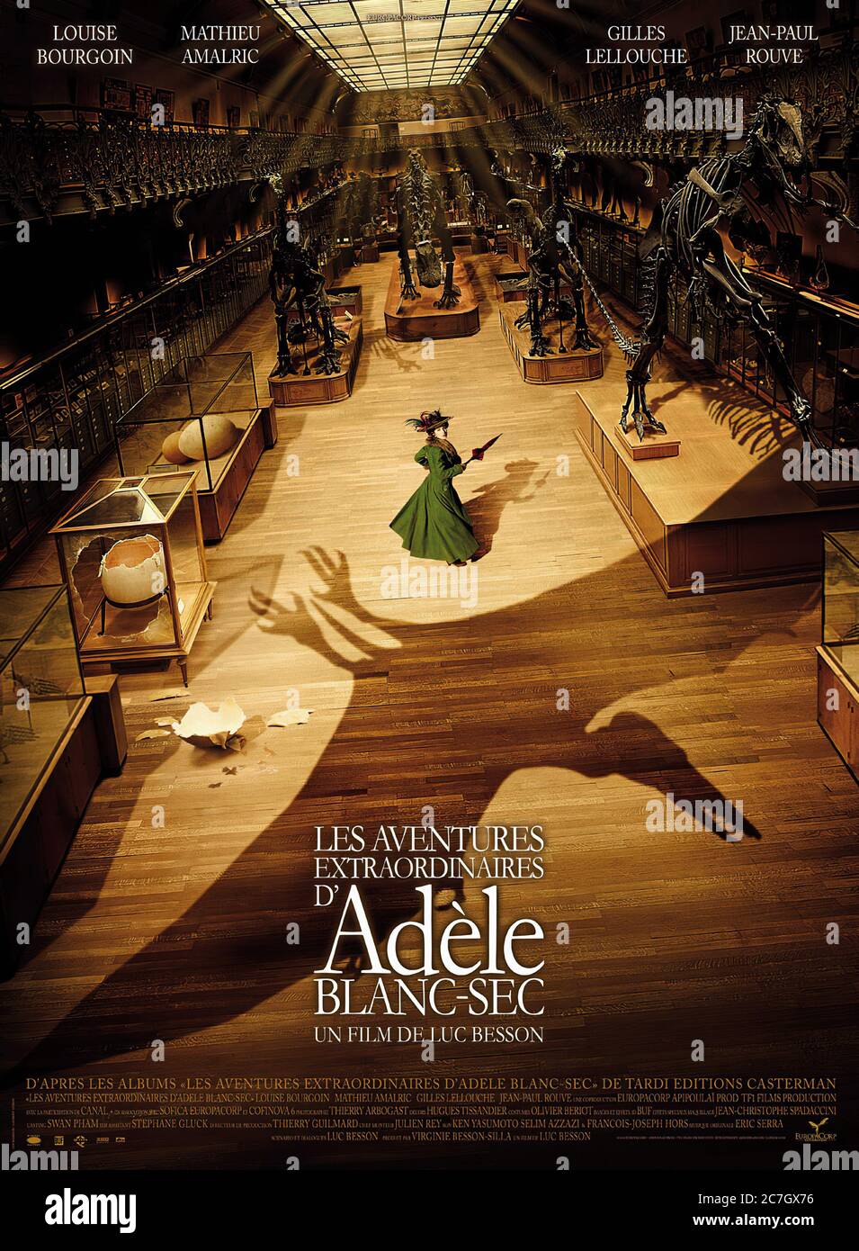Les Aventures Extraordinaires d'Adèle Blanc-Sec - Movie Poster Stock Photo