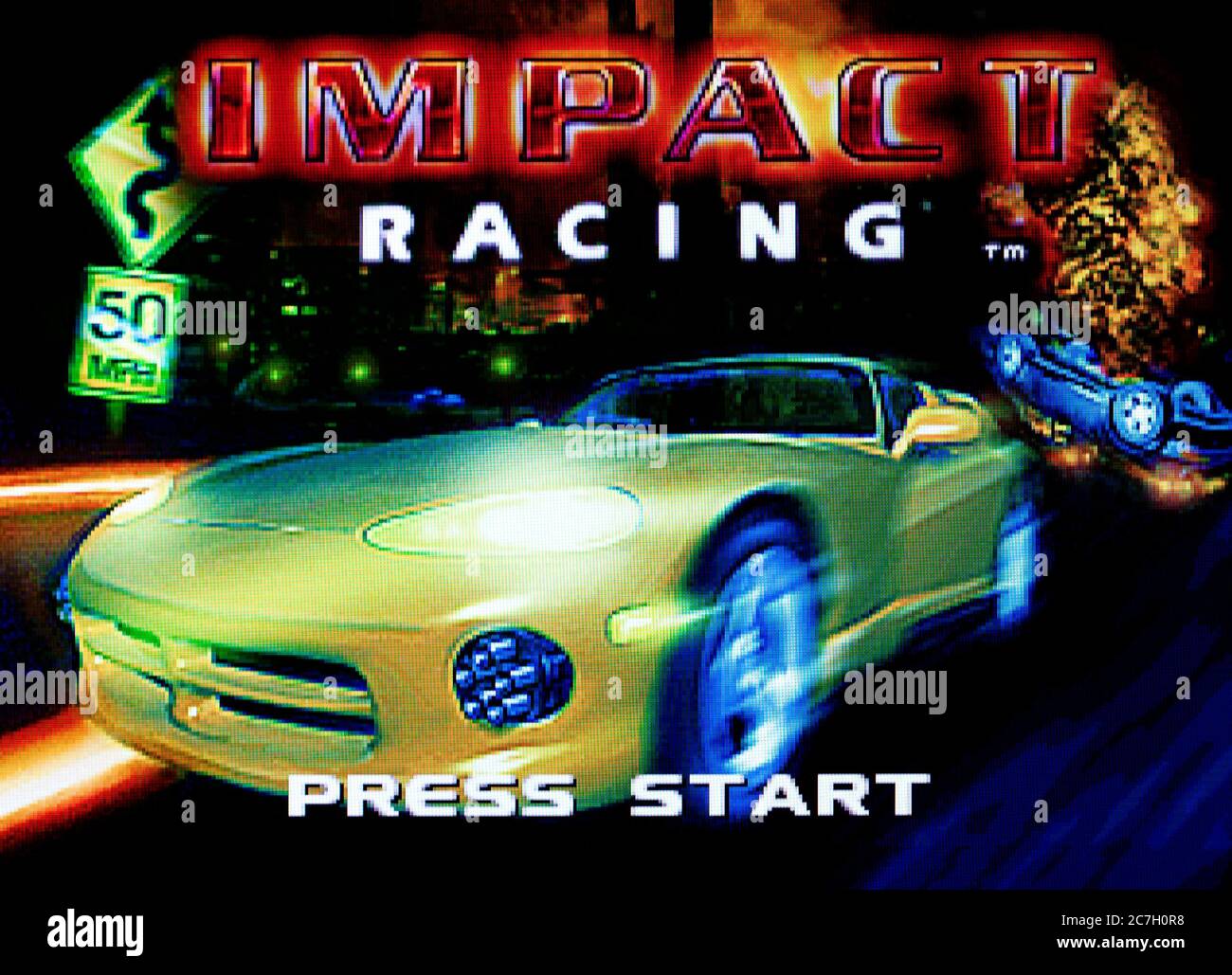 Impact Racing - Sega Saturn Videogame - Editorial use only Stock Photo
