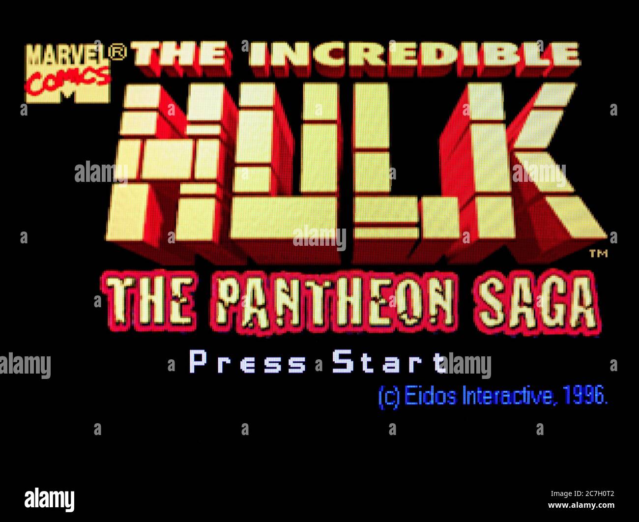 Incredible Hulk The Pantheon Saga - Sega Saturn Videogame - Editorial use only Stock Photo
