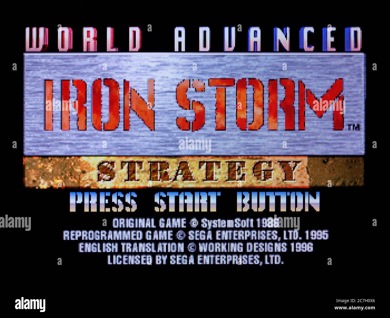 Iron Storm - Sega Saturn Videogame - Editorial use only Stock Photo