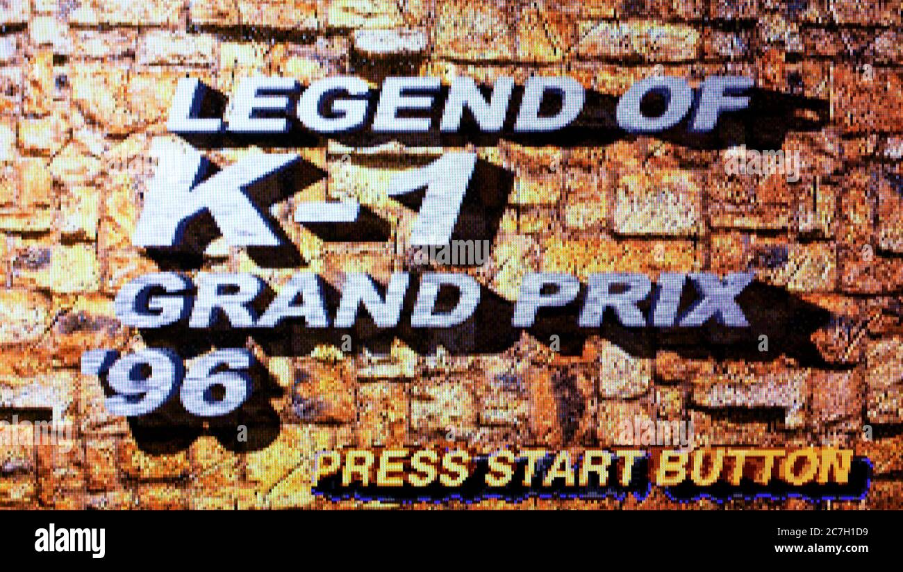 Legend of K-1 Grand Prix '96 - Sega Saturn Videogame - Editorial use only Stock Photo