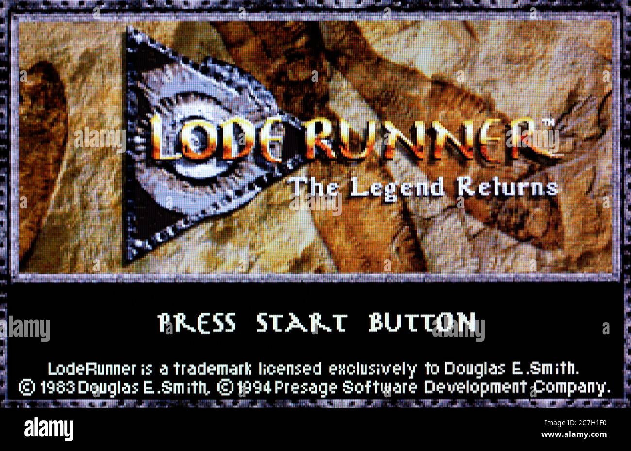 Lode Runner The Legend Returns Sega Saturn Videogame Editorial use only Stock Photo Alamy