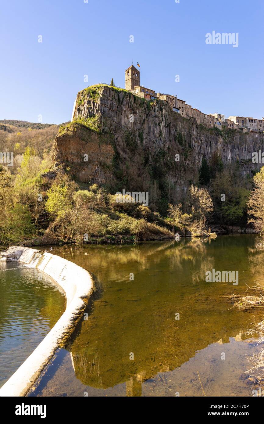 Europe, Spain, Catalonia, Girona Province, La Garrotxa, view of the