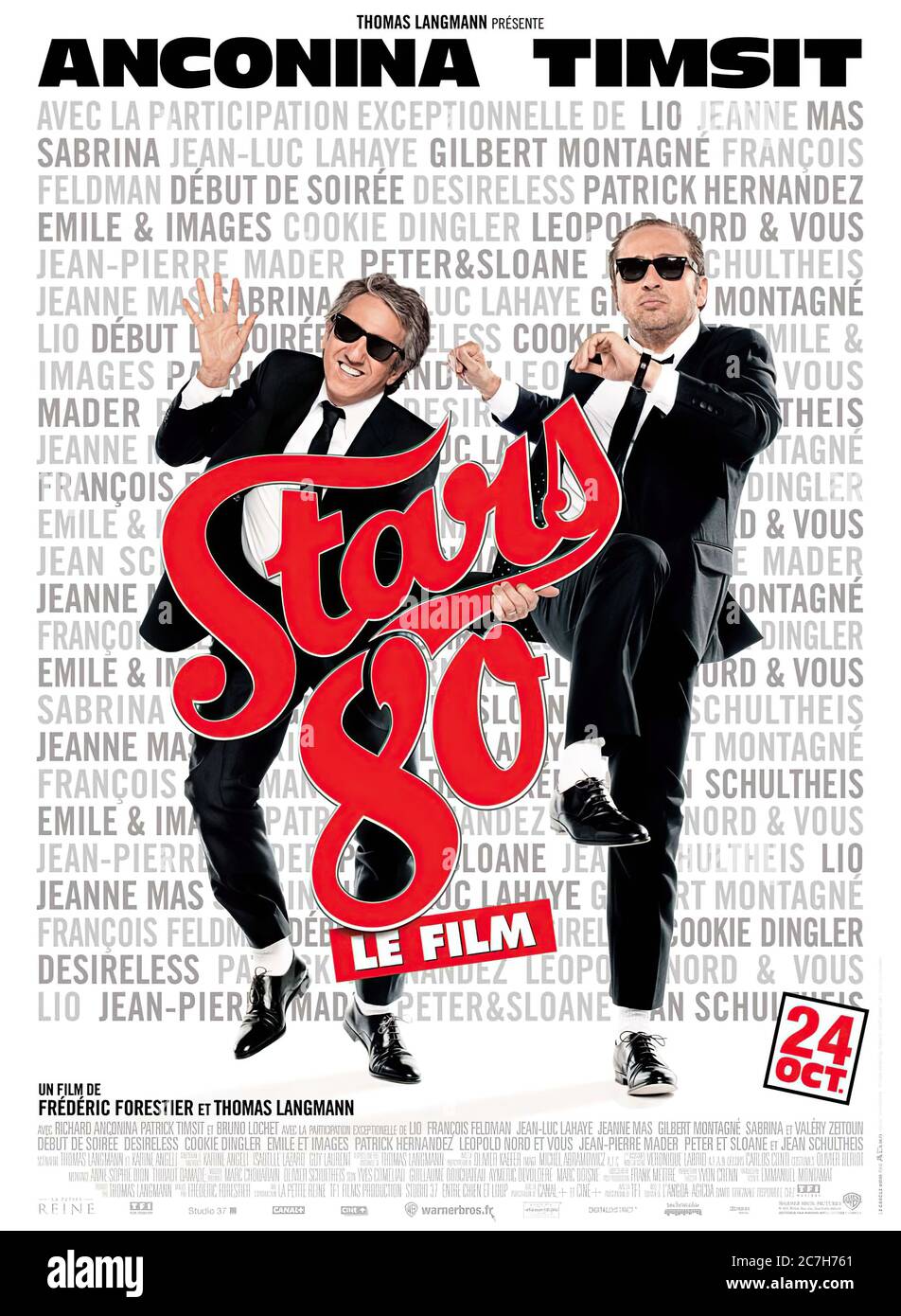 Stars 80 - Movie Poster Stock Photo
