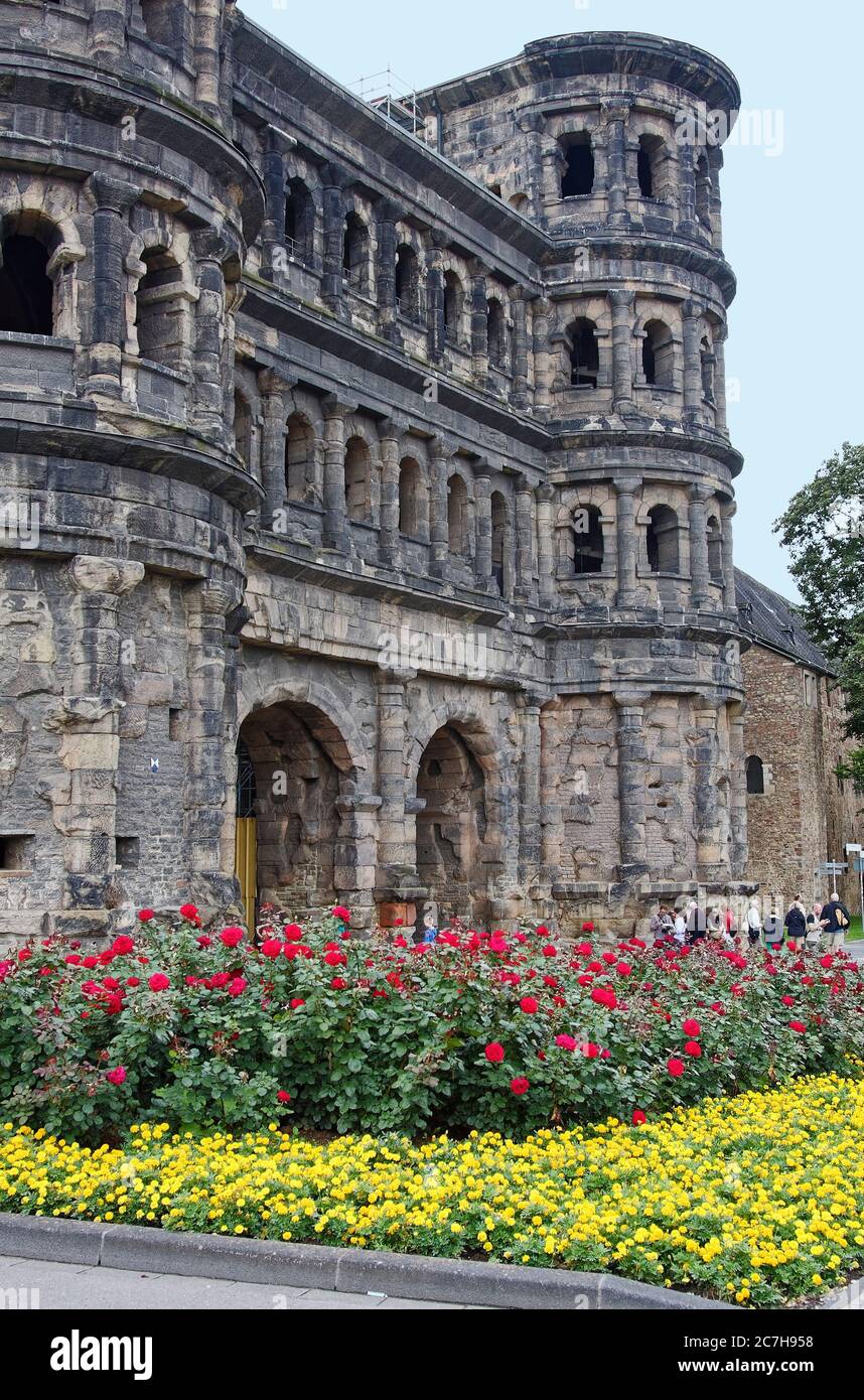 Porta nigra black gate hi-res stock photography and images - Alamy