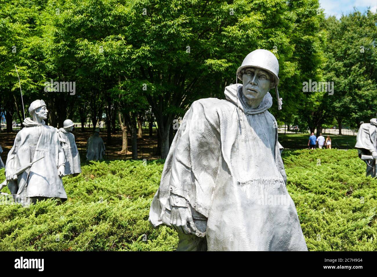 Korean War Veterans Memorial, Washington, DC Stock Photo