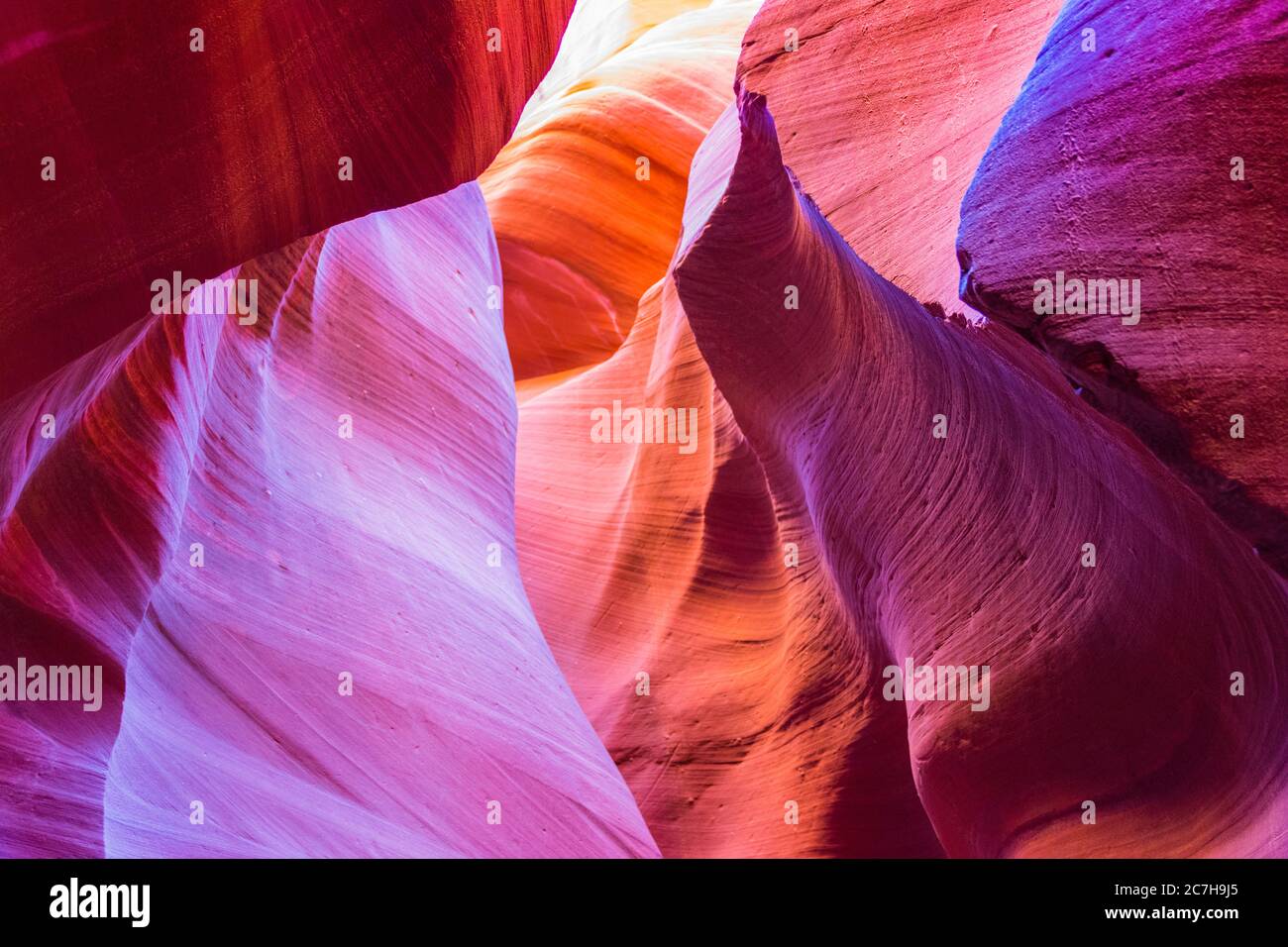 Antelope Canyon in the Navajo Reservation near Page, Arizona, USA Stock ...