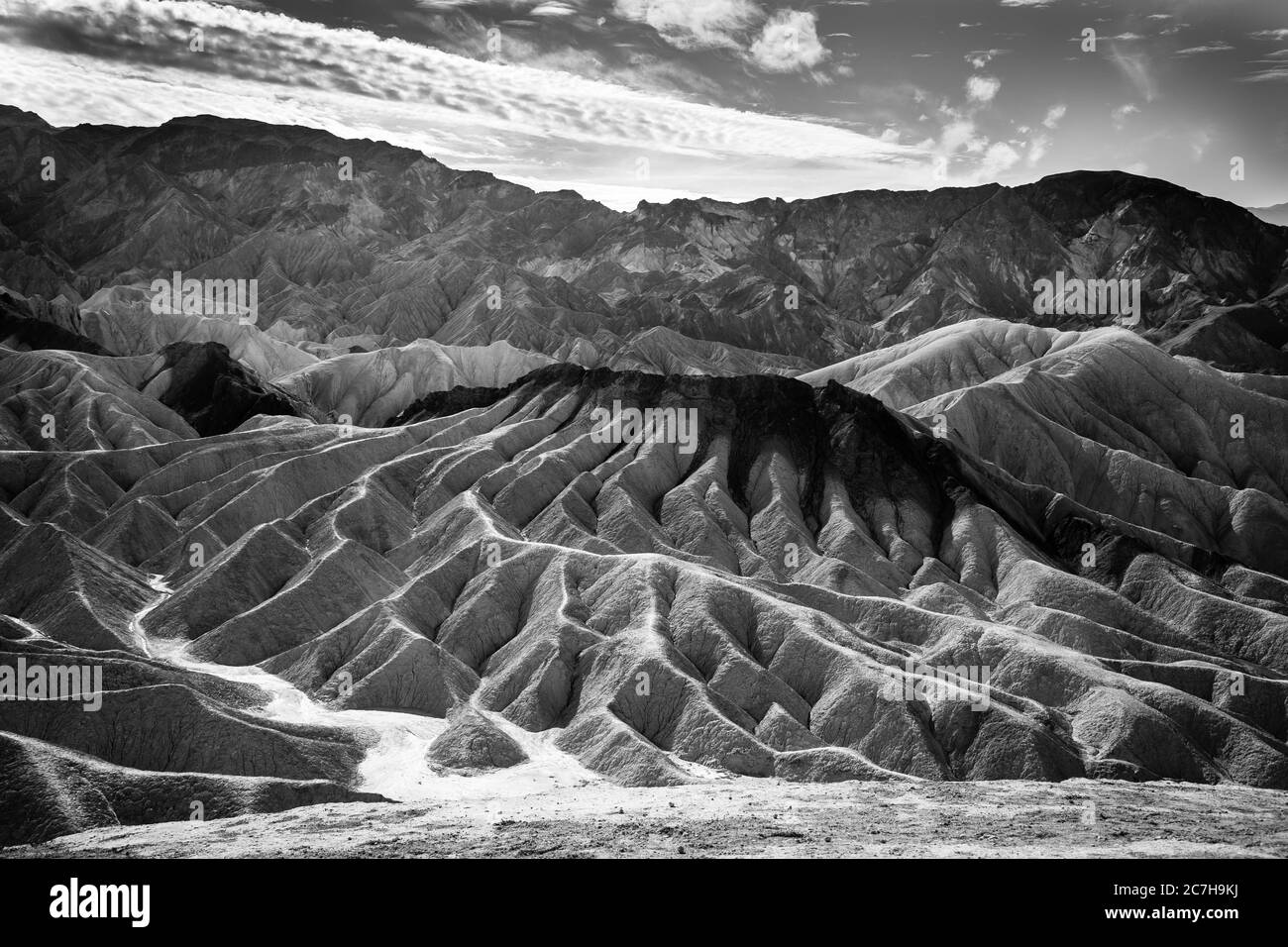 Death Valley in Black and White Stock Photo Alamy
