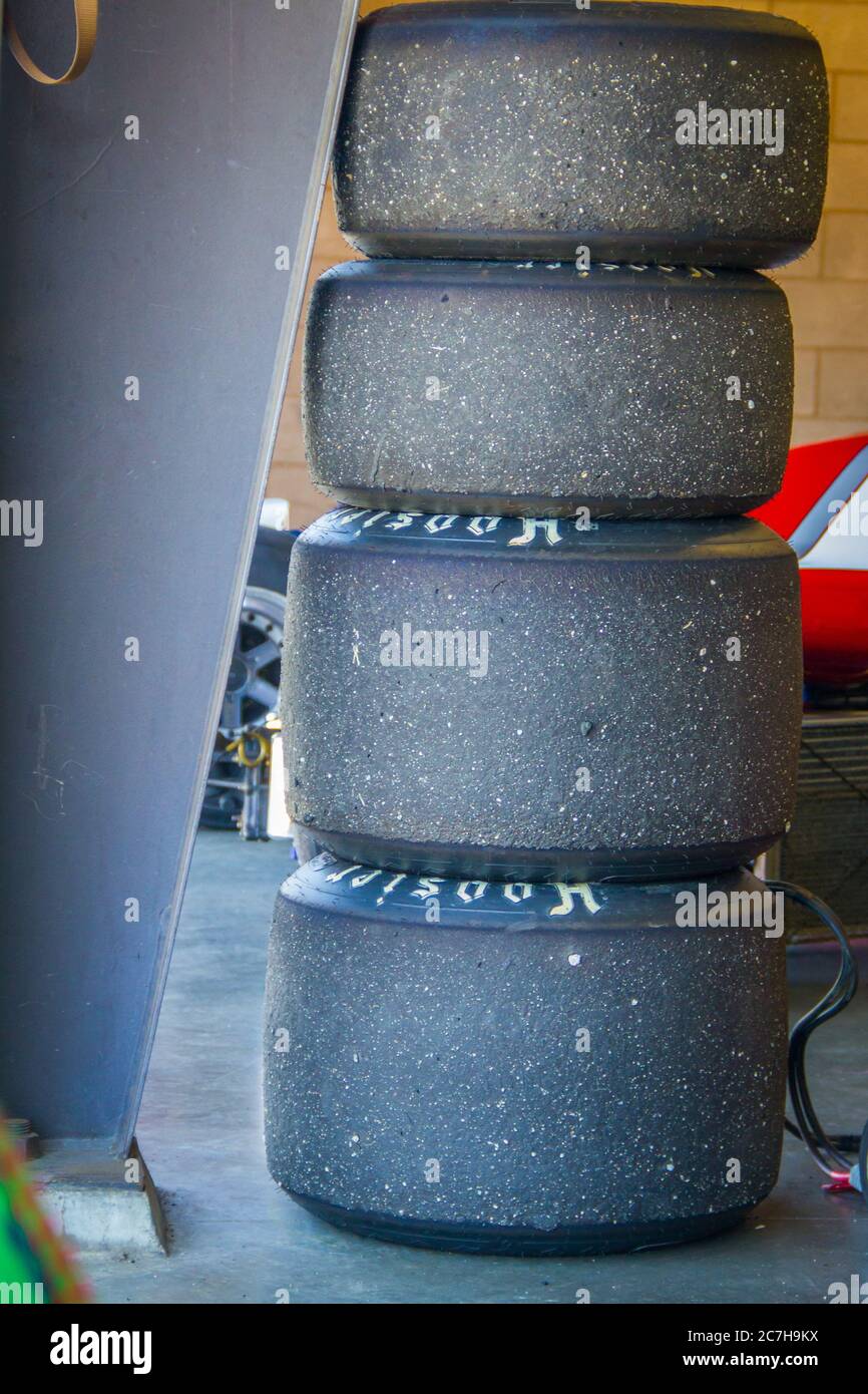 Race Car Tires Stock Photo Alamy
