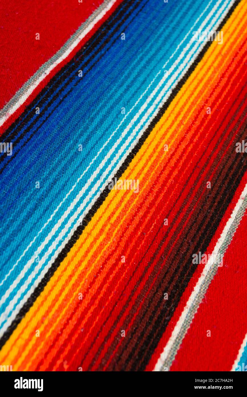 Colorful Mexican Poncho Background Stock Photo - Alamy