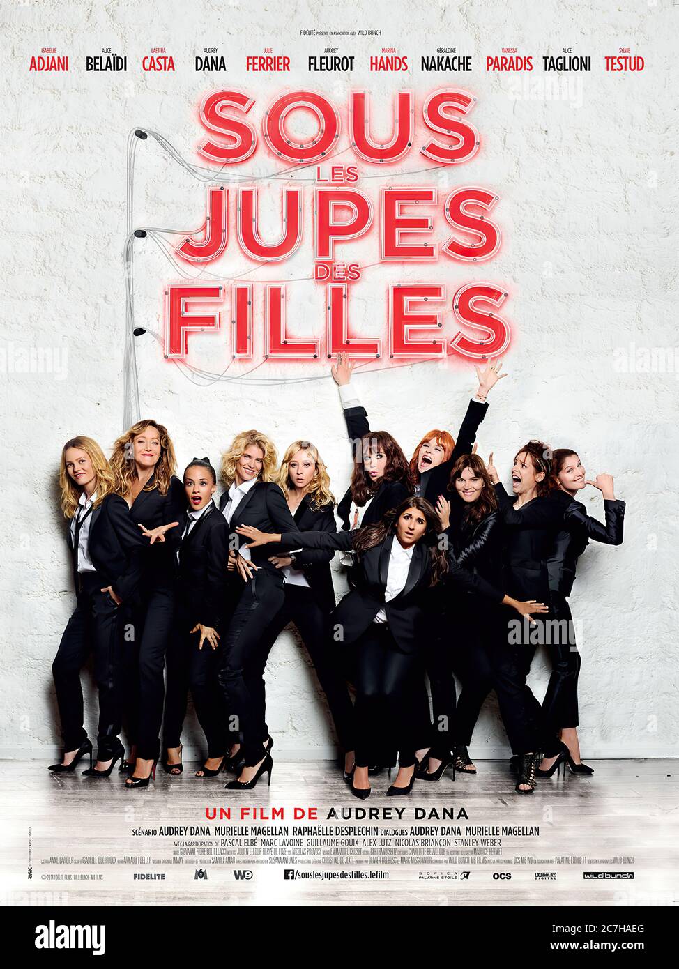 Sous Les Jupes Des Filles - Movie Poster Stock Photo