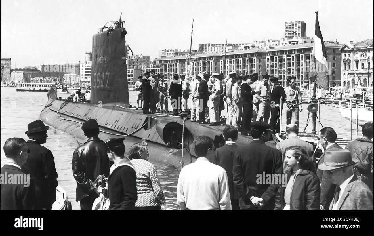 Famous Nazi German little submarine called   U -BOOT Stock Photo