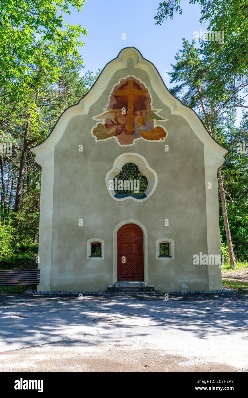 Europe, Austria, Tyrol, Ötztal Alps, Ötztal, chapel at the lime kiln in Sautens Stock Photo