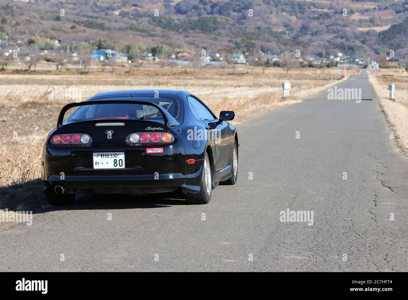 Modified High Performance Toyota Supra Mk4 With 2jz Engine In Japan Stock Photo Alamy