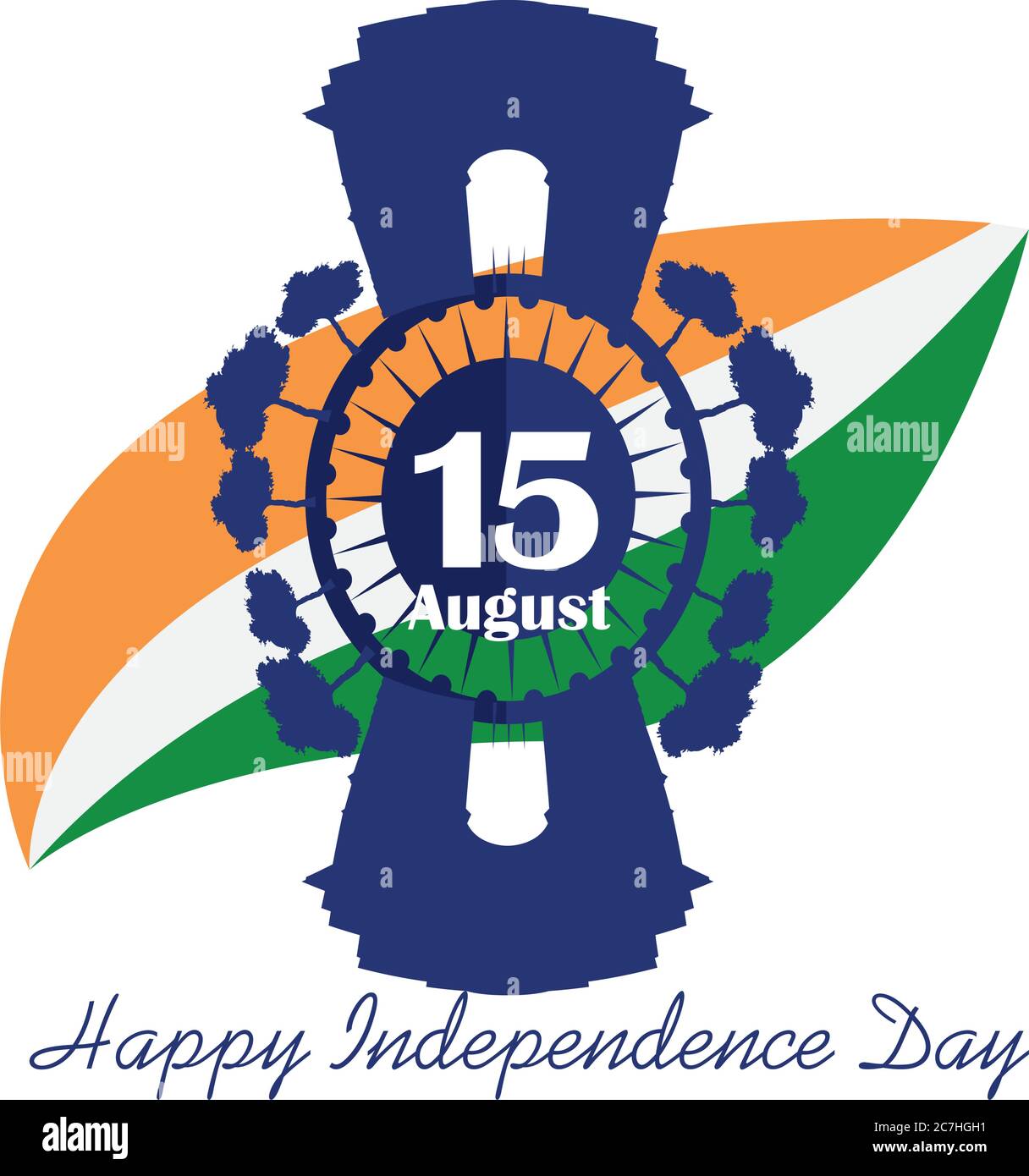 Independence day of India. India gate Vector Stock Vector Image & Art