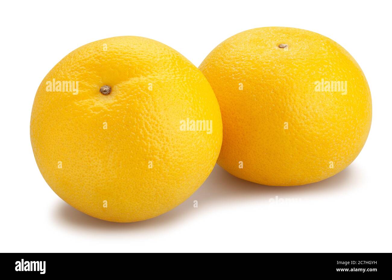 white grapefruit path isolated on white Stock Photo