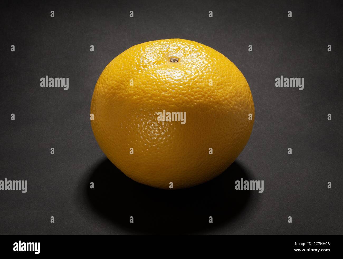 white grapefruit on black background Stock Photo