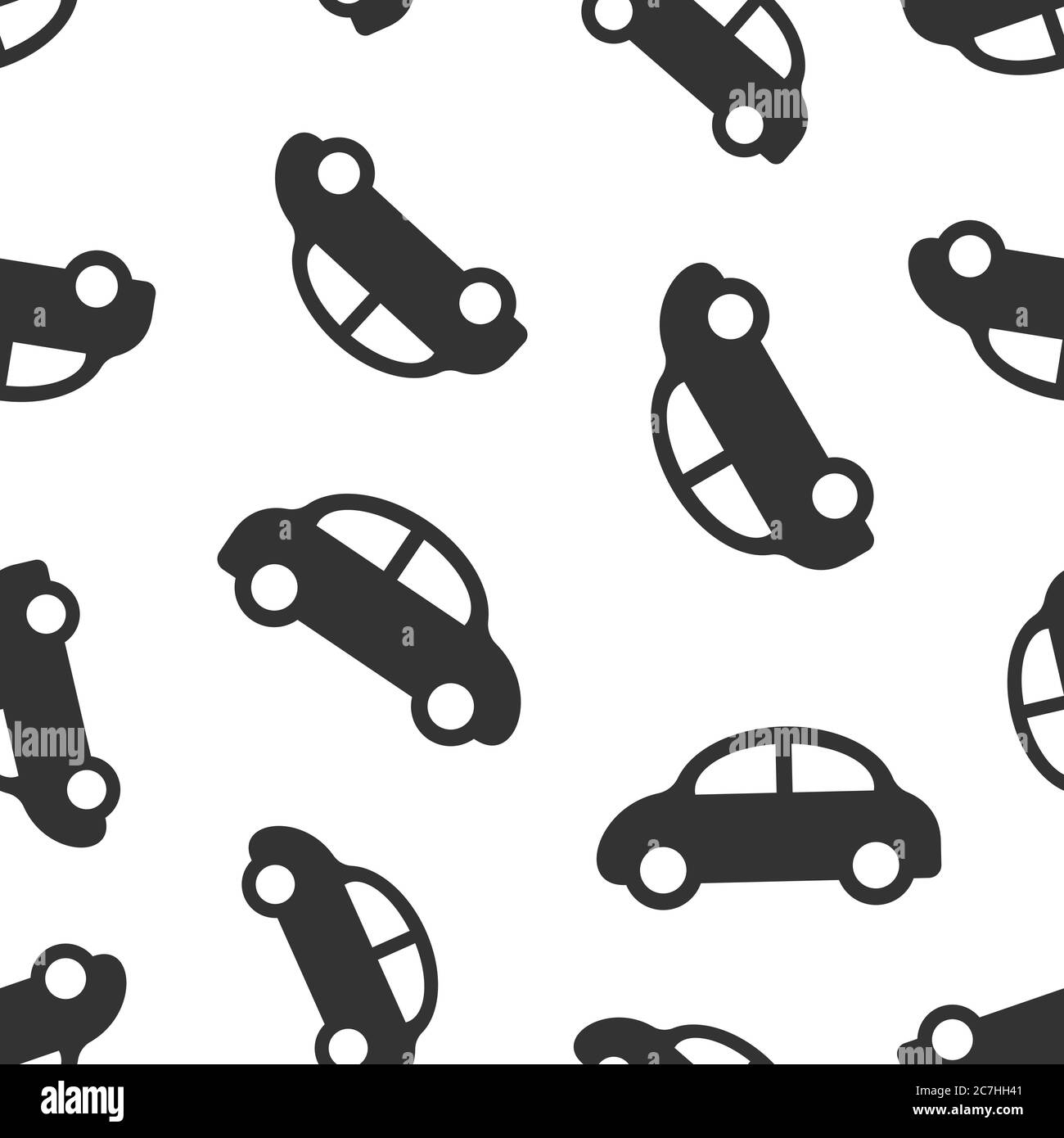 Car icon in flat style. Automobile vehicle vector illustration on white ...
