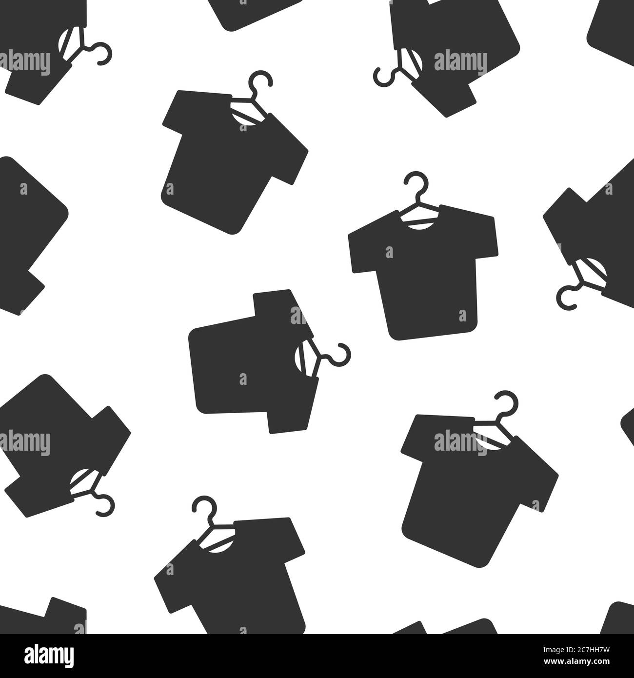 Tshirt icon in flat style. Casual clothes vector illustration on white ...