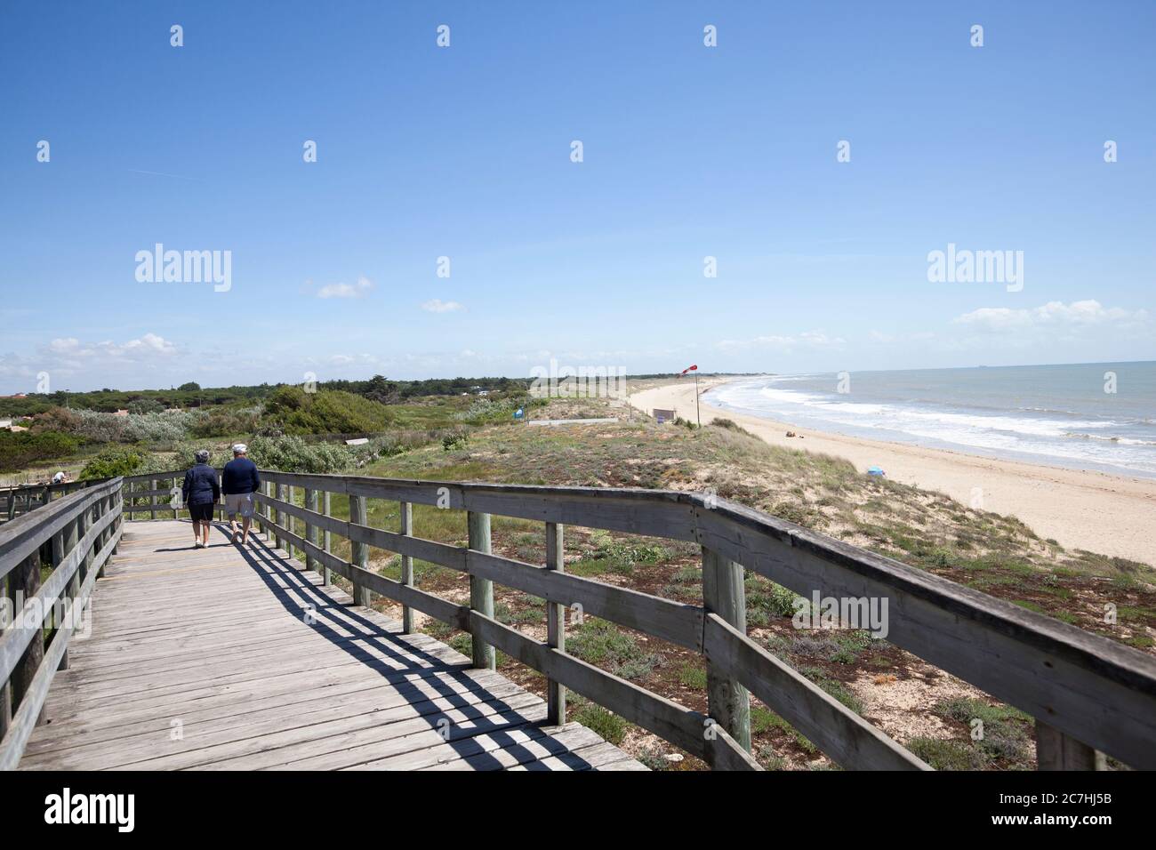 Saint Marie de Re beach, Ile de Re Stock Photo - Alamy