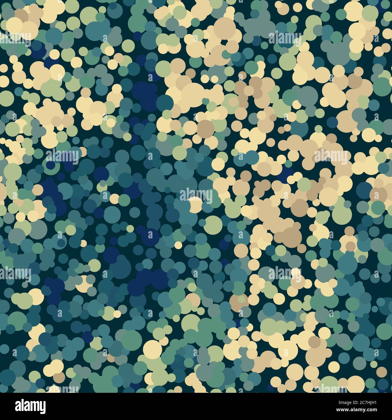 Flecktarn camouflage seamless pattern background. Vector illustration. Stock Vector