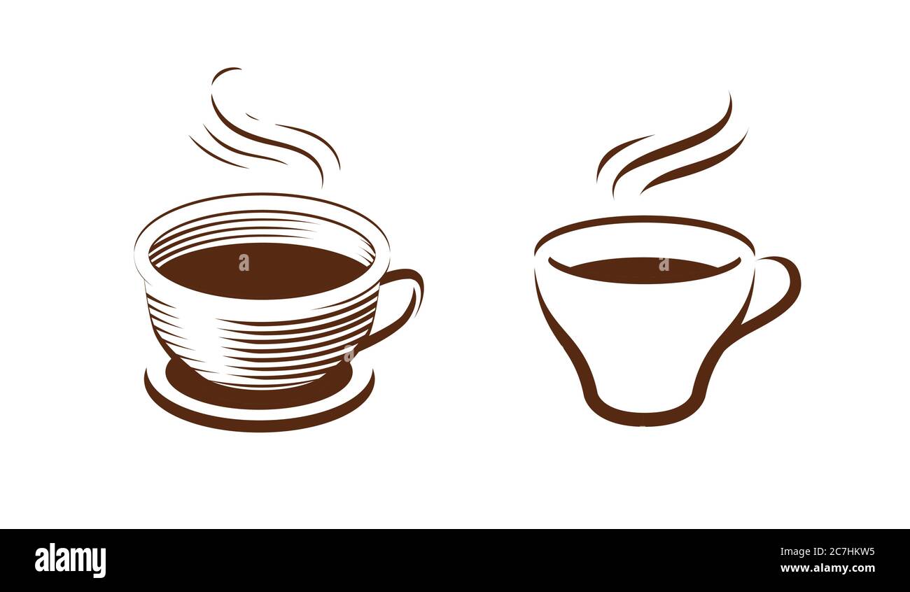 Cup coffee symbol. Cafe, drink, food concept Stock Vector