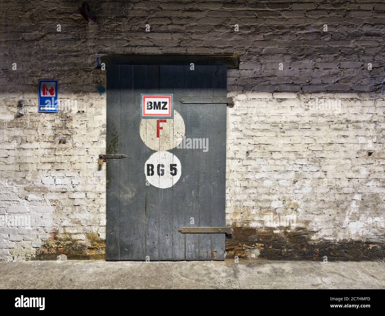 Peenemünde power plant, Peenemünde Army Research Center, brick building, clinker brick building, historic building, Wehrmacht, summer, sunny, interior shots, architecture Stock Photo