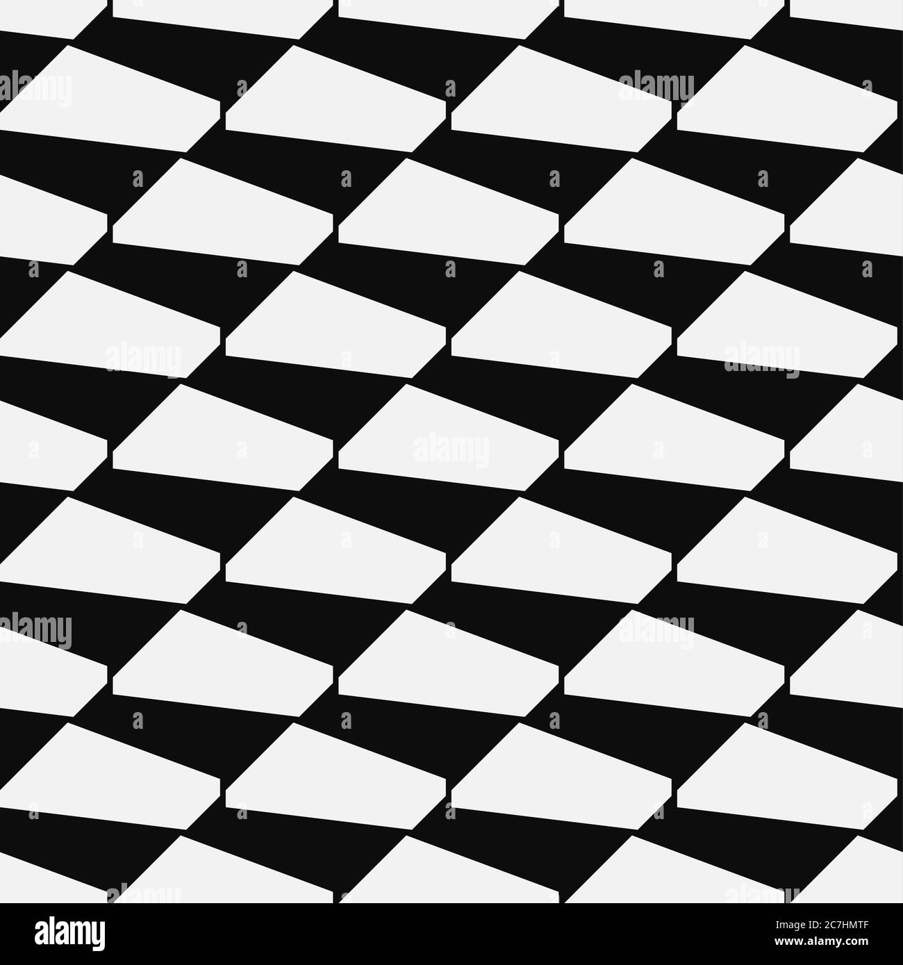 Seamless abstract isometric pattern Stock Vector