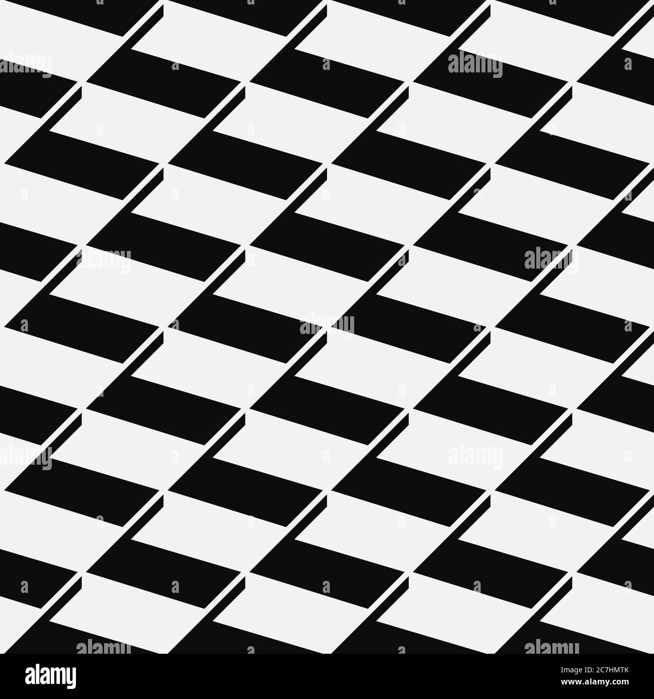 Seamless abstract isometric pattern Stock Vector