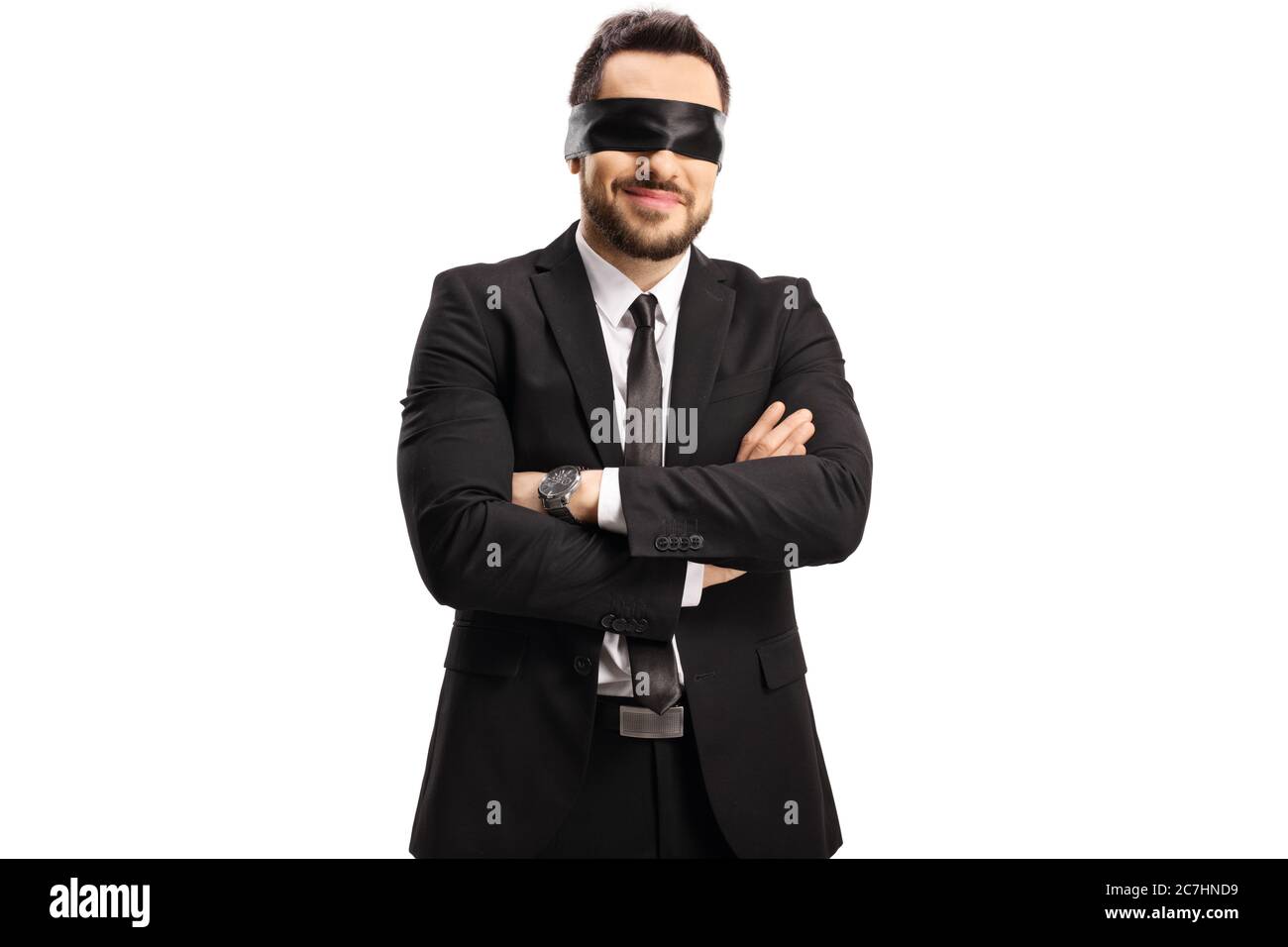 Businessman With No Vision Stock Photo - Download Image Now - Blindfold,  One Person, People - iStock