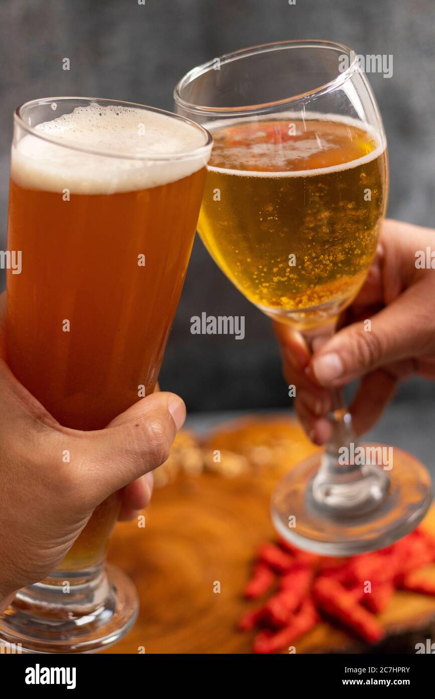 Cheers beer glasses hires stock photography and images Alamy