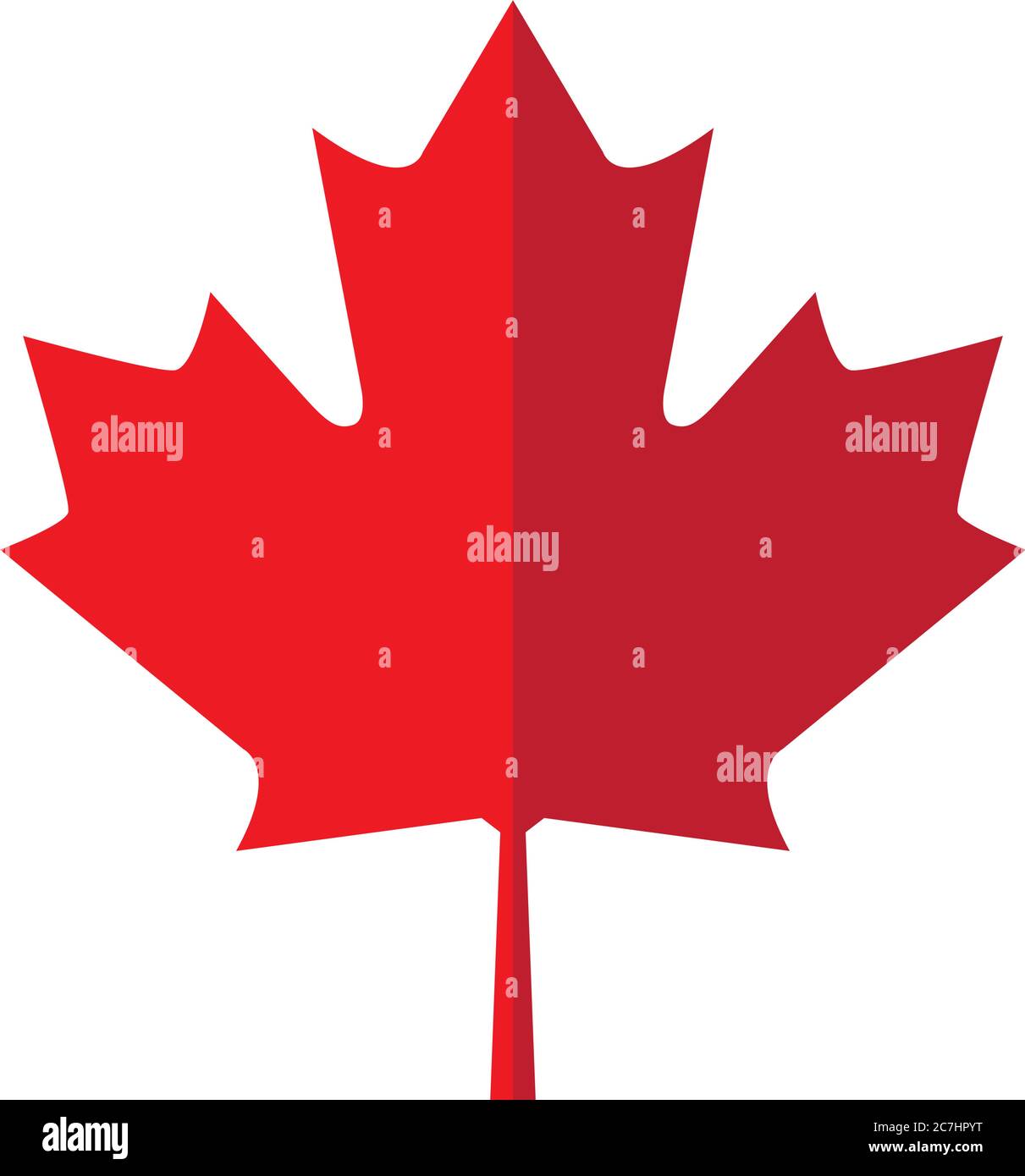 Red maple leaf icon, Canadian symbol - Vector Stock Vector Image & Art ...