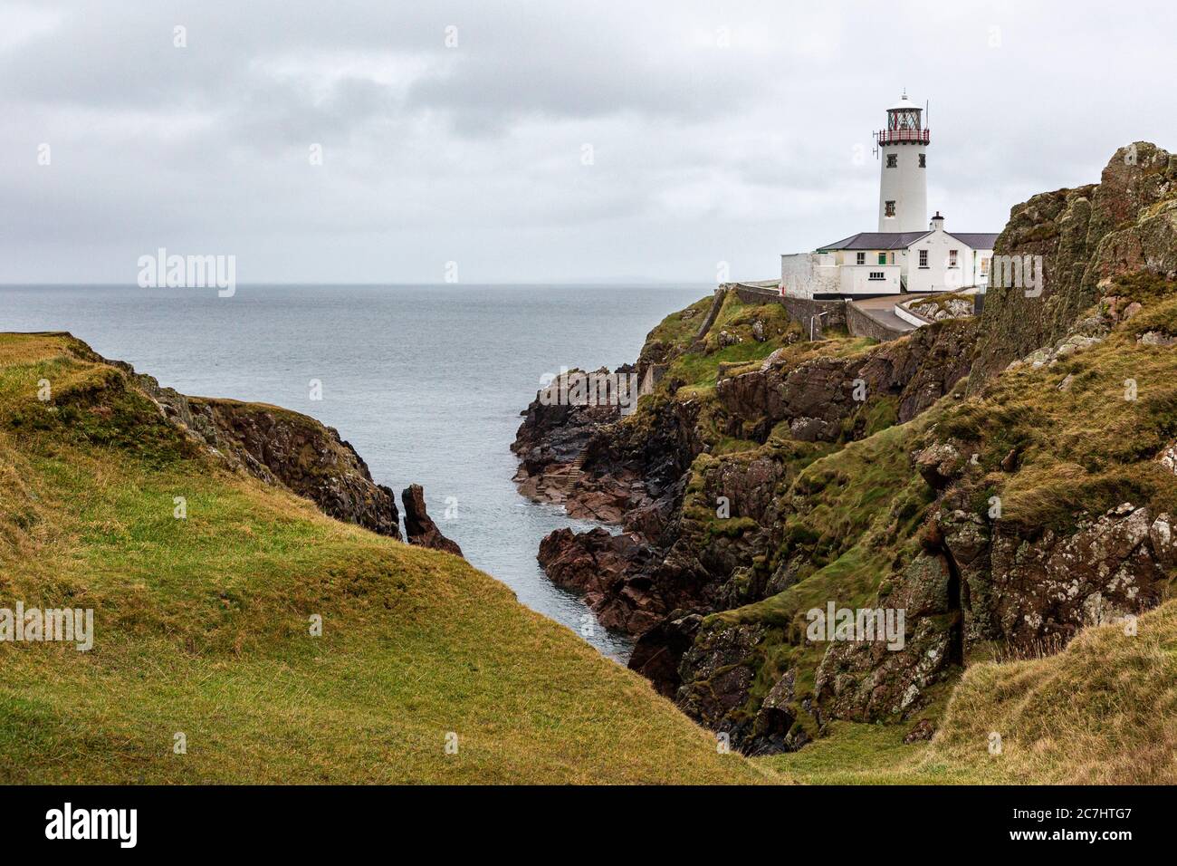 Fanad Head Lighthouse, County Donegal, Ulster Province, Republic of Ireland Stock Photo