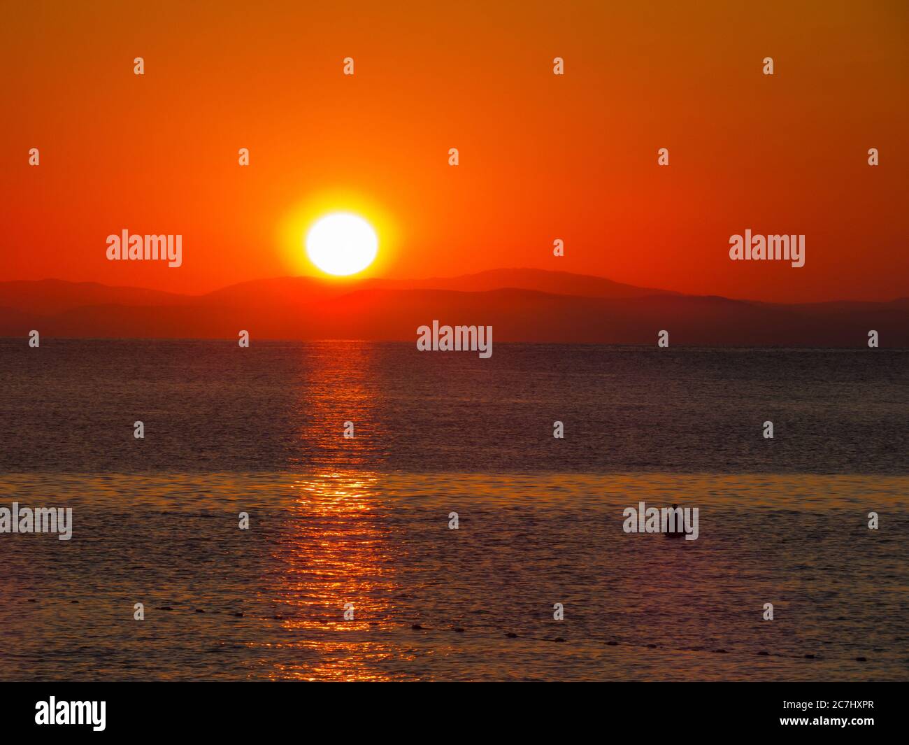 Sonnenaufgang am Meer Stock Photo