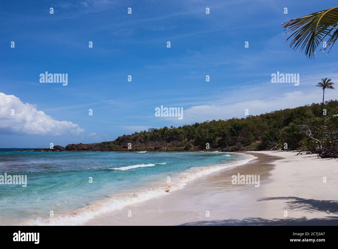 Playa Zoni beach on a sunny day in Culebra, Puerto Rico Stock Photo