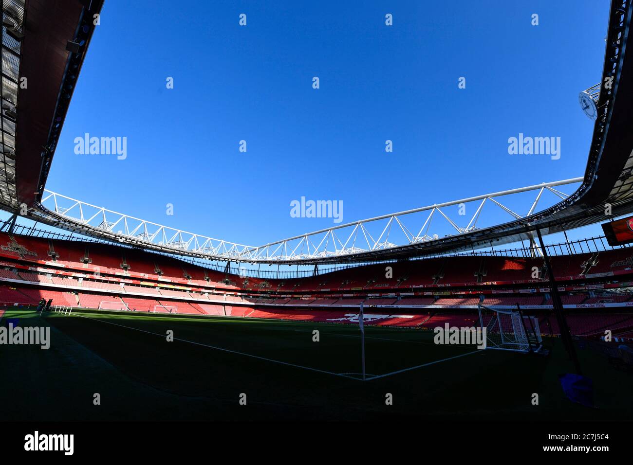 18th January 2020, Emirates Stadium, London, England; Premier League, Arsenal v Sheffield United : A general view of The Emirates, the home of Arsenal Credit: Simon Whitehead/News Images Stock Photo