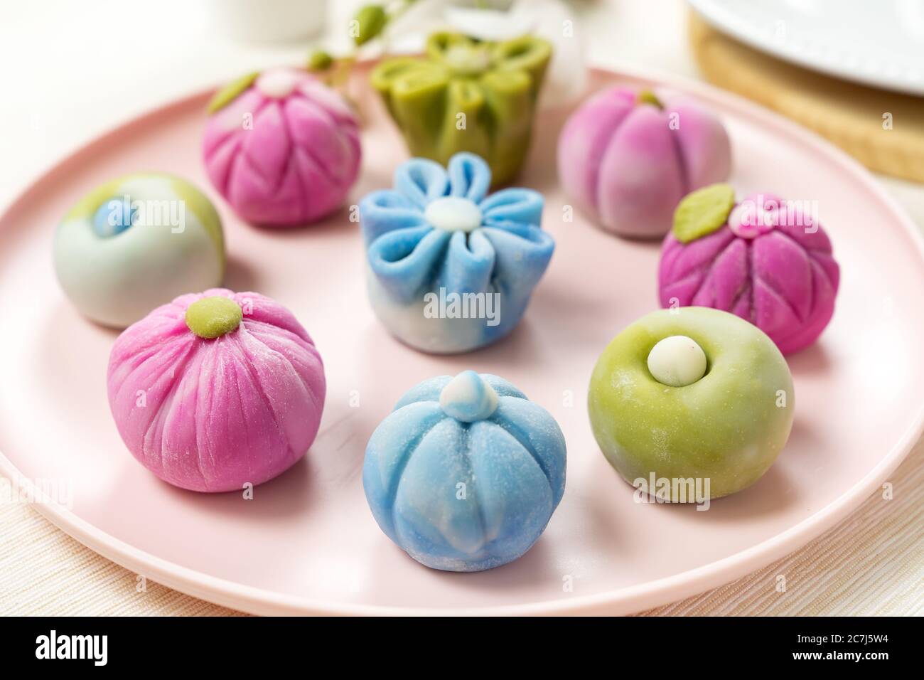 Japanese traditional confectionery cake wagashi Stock Photo Alamy