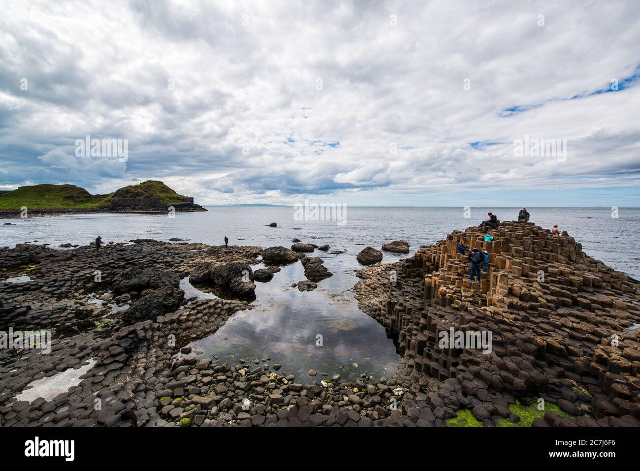 Giant's Causeway in County Antrim on the north coast of Northern Ireland Stock Photo
