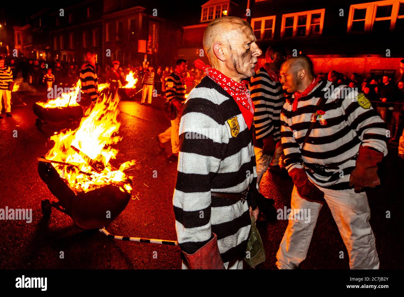 Bonfire Night (Guy Fawkes Night) Celebrations, Lewes, East Sussex, UK Stock Photo