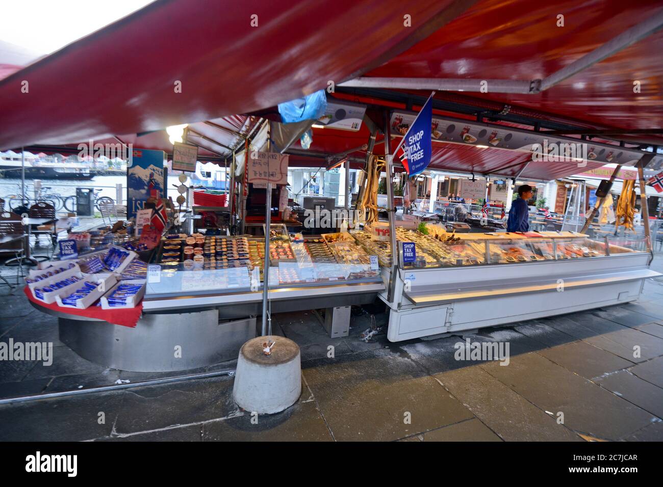 Fish Market (Fisketorget), Bergen, Norway Stock Photo