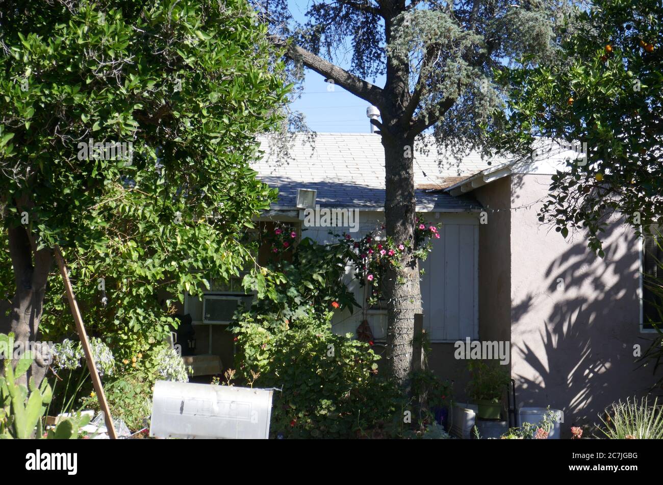 Pacoima, California, USA 17th July 2020 A general view of atmosphere of Ritchie Valen's former home on July 17, 2020 at 13428 W. Remington Street in Pacoima, California, USA. Photo by Barry King/Alamy Stock Photo Stock Photo