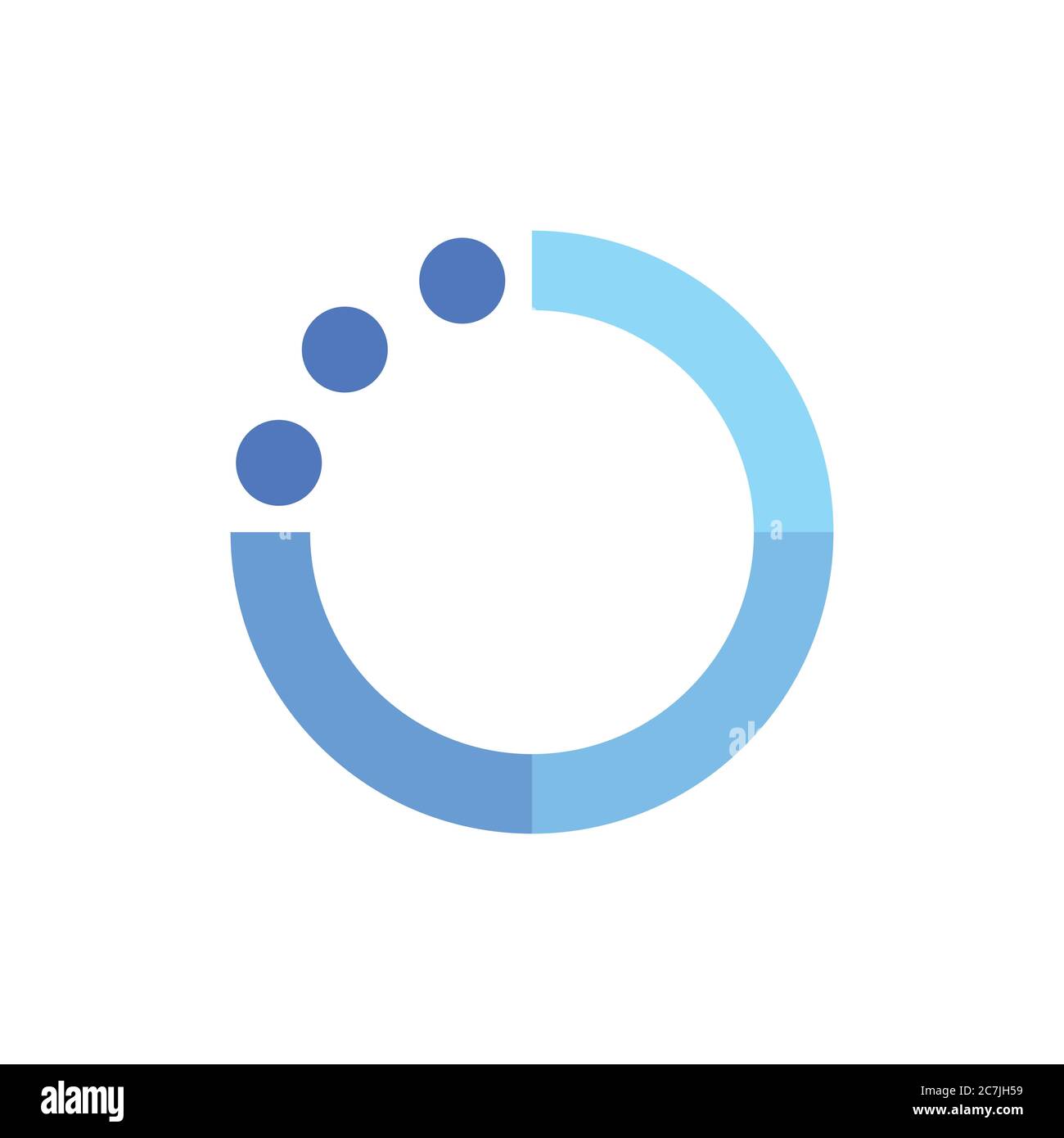 circle dots process symbol vector Stock Vector Image & Art - Alamy