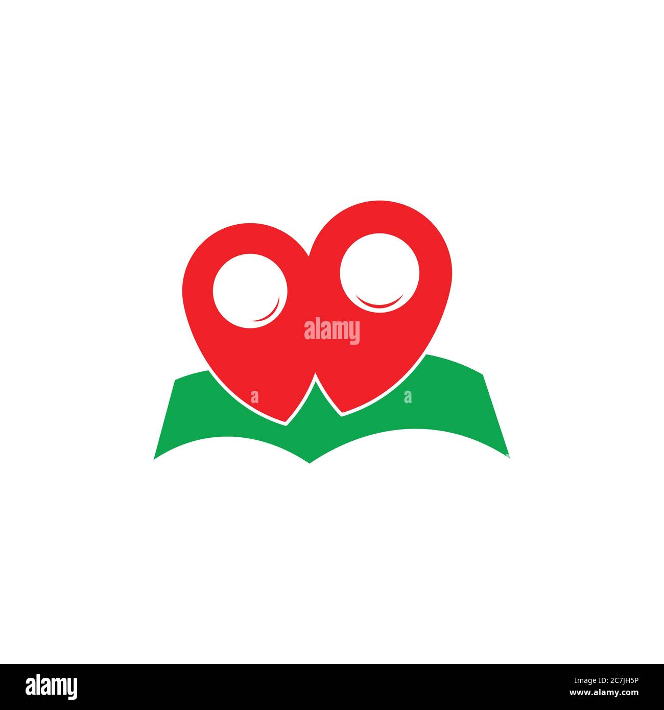 book education pin location online school logo vector Stock Vector