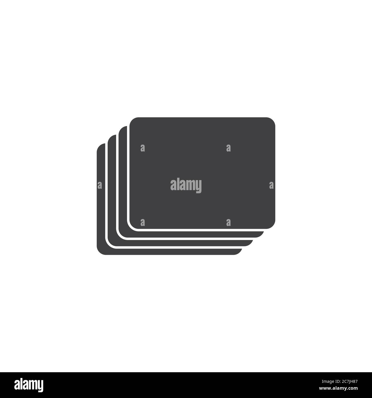 card stack symbol decoration vector Stock Vector Image & Art - Alamy
