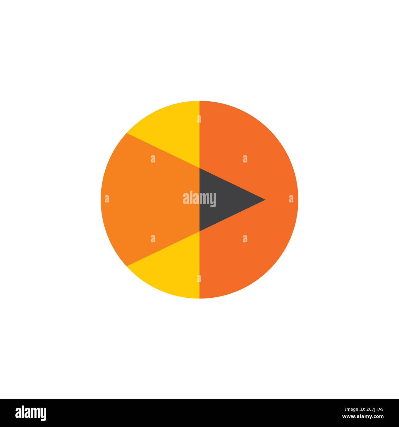 abstract geometric pencil logo vector Stock Vector