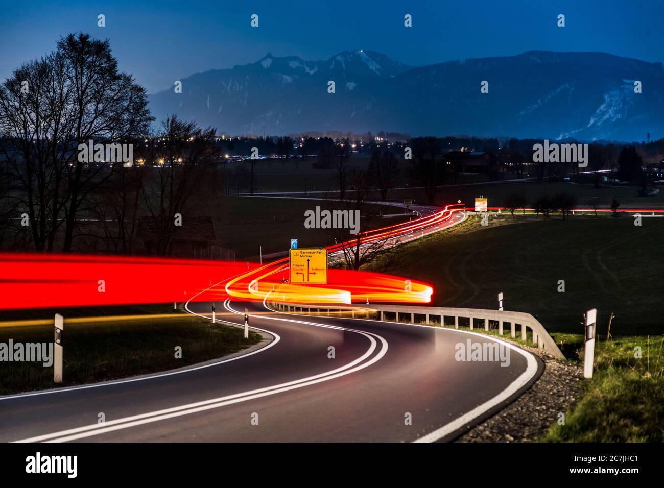 Safety light road night hi-res stock photography and images - Alamy