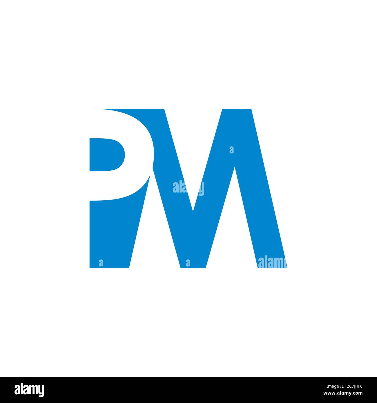 letter pm simple geometric logo vector Stock Vector Image & Art - Alamy